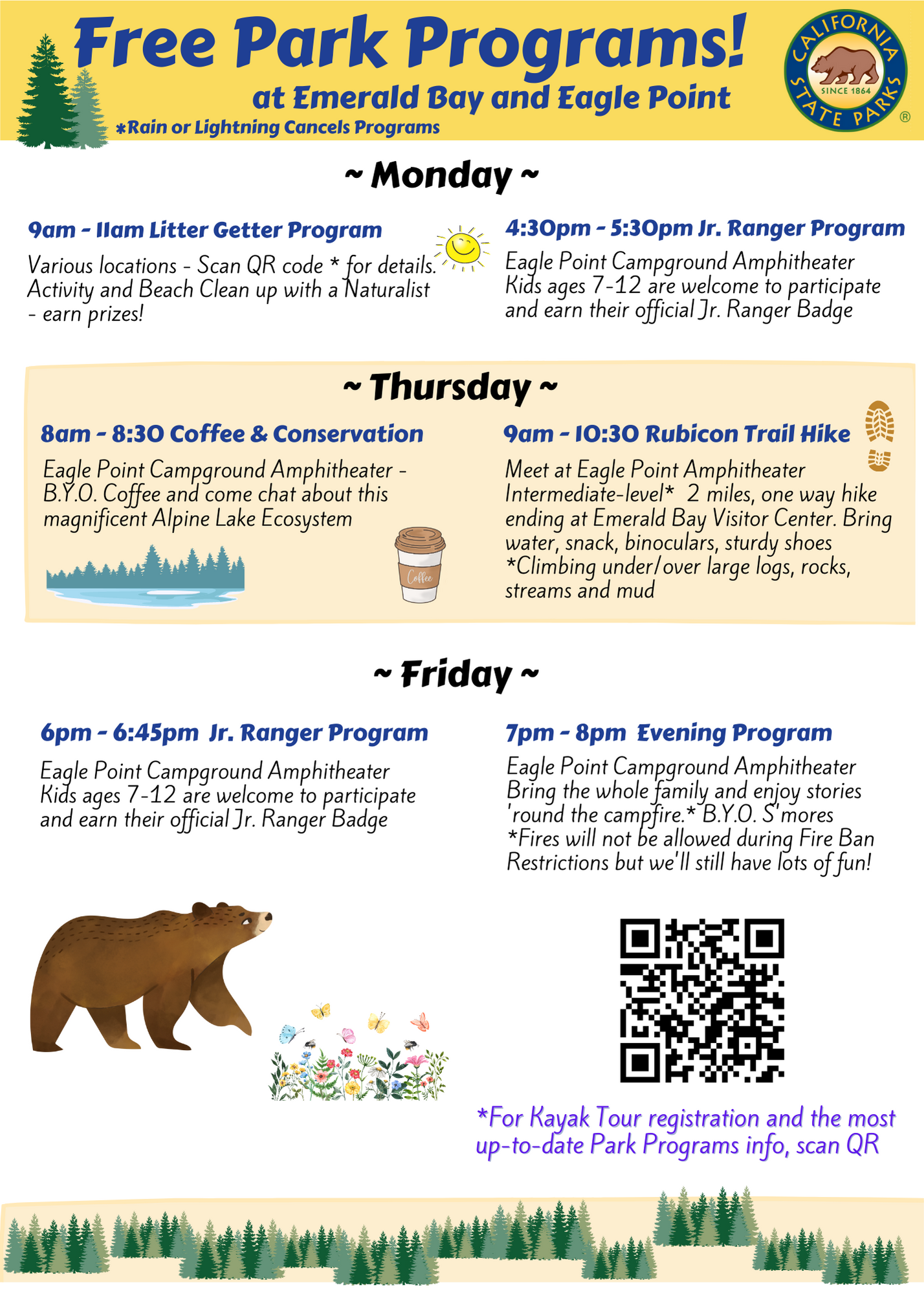 Boat-In Camp Area campground at Emerald Bay SP, California